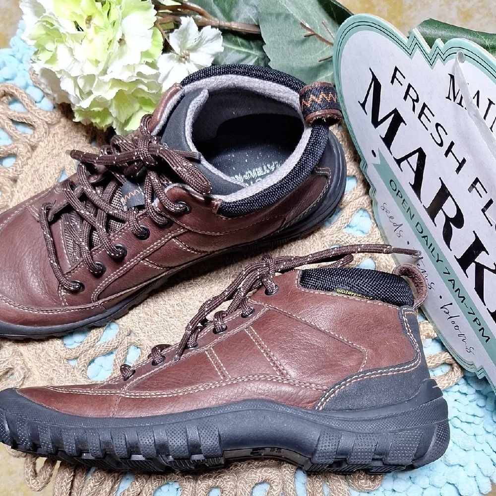 Men's Brown Leather Clarks Shoes